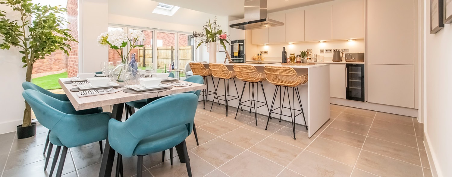 Kitchen diner in new home buckinghamshire